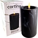 Cortina LED sviečka 12,5 cm Čierna