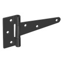 Čierny dekoračný pánt ZT125 80x121x2 mm Domax 1 kus
