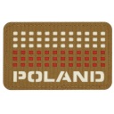 PATCH POLAND FLAG suchý zips 50/80 M-Tac COYOTE