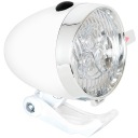 CYKLISTICKÁ LAMPA NA BICYKEL, LED BATÉRIE - RETRO CHROM