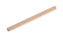 TESÁRSKA ceruzka 18 cm S PRAVIDLOM Prírodná, 3 kusy