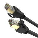 Unitek čierny sieťový kábel, Cat.7 SSTP RJ45 Ethernet kábel 50cm, 10Gbps