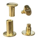 Skrutkové nity Skrutka 10mm Zlatá 5 ks