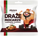 DRAZE čokoládové a orieškové cukríky Mocarze Skawa 100 g VEĽKÉ 14% PROTEÍN