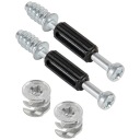 Nábytková spojka, excentrická fi 15mm + kolík 2 ks