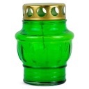 Sviečka liata sklenená 10 cm Zelená DP65