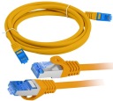 Ethernetový internetový kábel Twisted RJ45 LAN Cat 6A SFTP 0,5m oranžový