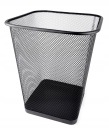 KOVOVÝ ODPADOVÝ KOŠ ŠTVRTÝ, 10L, ČIERNA
