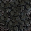 Ozdobné kamienky 9-13mm; 0,5 kg čierna