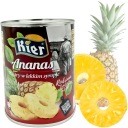 Plátky ananásu v sirupe LIGHT 565g SRDCE