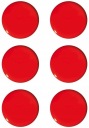 MAGNETY NA DOSKY 6 kusov 20mm červený TETIS