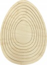 Drevený krúžok na lapač snov Macrame Egg