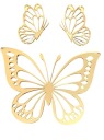 Tortový bočný vrchlík Butterfly butterflies zlaté zrkadlo 3