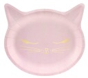Narodeninové taniere Cat Kitten 6 kusov 22x20 cm Narodeninové