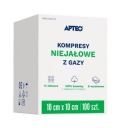 APTEO CARE Nesterilné gázové obklady 10 cm x 10 cm