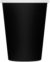 Čierne narodeninové papierové poháre na Halloween 250 ml 6 ks.