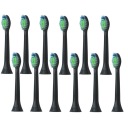 Čierna hlavica zubnej kefky Philips Sonicare Diamond Clean, 12 kusov