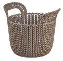 CURVER košík okrúhly Knit XS hnedo-sivý 3l