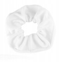 Veľká gumička do vlasov SCRUNCHIE Velour White