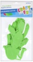 CACTUS dekoratívna OZDOBA Sada 6 KUSOV ZELENÝCH nálepiek Craft with Fun