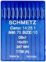 Schmetz ihly s vrúbkovaným stehom 16x231 DBx1 '70 tenké pažby