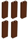 LEGO 2454 PILLAR 1x2x5 hnedá NOVINKA (20g) 5 ks.