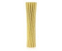 Rúrky (slamky) z papiera. zlaté vzory, 6x197mm / 12ks (lesklý vzor)