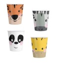 HRNČKY NARODENINOVÁ TORTA ZVIERATKÁ SAFARI ZOO 4x