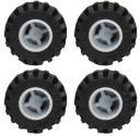 LEGO 6014bc05 Koleso s pneumatikou 87697 svetlosivá NOVINKA (10g) 4 ks.
