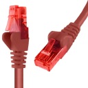 RJ45 LAN kábel CAT 6 U/UTP AWG24 červený 2m