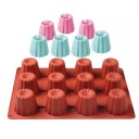 SILIKÓNOVÁ FORMA NA CANELLE MUFFIN PANA COTTA CANELE forma na MUFFINY 12