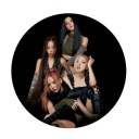 Blackpink K-pop špendlík 58mm, darček pre čierny ružový vejár