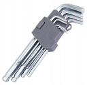 Z1X11 SÚPRAVA HEX GULOVÝCH ŠESTIHRANNÝCH KĽÚČOV 180 mm 9