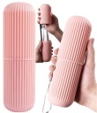 CASE CONTAINER TRAVEL Organizer na zubnú kefku, zubnú pastu, CLIpper, ružový