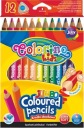 COLORINO TROJUHOLNÍKOVÉ JUMBO HRUBÉ ceruzky 12 Sviežich farieb