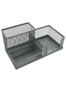 Pen&GO Organizér na pero na stôl sieťovaný box na náradie PG9058 Silver