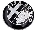 ALFA ROMEO emblémová chlopňa kapoty 74 mm čierna