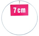 STRIEBORNÝ prsteň/ráfik na lapače snov a makramé 7 cm