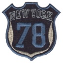 Termolepiaca vyšívaná náplasť NEW YORK PATCH
