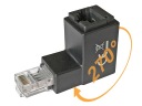 RJ45 adaptér uhlový 270 stupňov zástrčka-zásuvka cat.6 UTP DELOCK