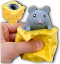 Gniotek myš v syre senzorická antistresová Squishy pop-up CHEESE