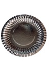 Papierové taniere 18 cm strieborné, bal. 50 kusov