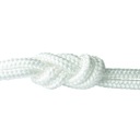POLYPROPYLÉNOVÉ lano 4mm, pletené, BIELE, hladké, 2m