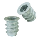 10x nástrčka M6 x 13 mm, dvojzávitová skrutka do dreva, nábytková vložka