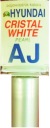HYUNDAI AJ CRYSTAL WHITE PEARL AUTOLAK SCRATCH TOUCH 10 ml ARA