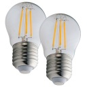 2x E27 LED žiarovka 100lm 1W TEPELNÁ GUĽA