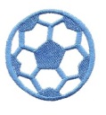 Futbalová 6cm nášivka SM, termo na mikiny, nohavice, bundy, výrobca PL