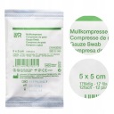 L&R GAZE COMPRESS 5X5CM BALENIE 3 ks