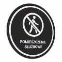 Servisná miestnosť - nálepka 20x20