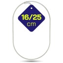 STRIEBORNÝ kovový oválny prsteň elipsa lapač snov prsteň 16cm x 25cm